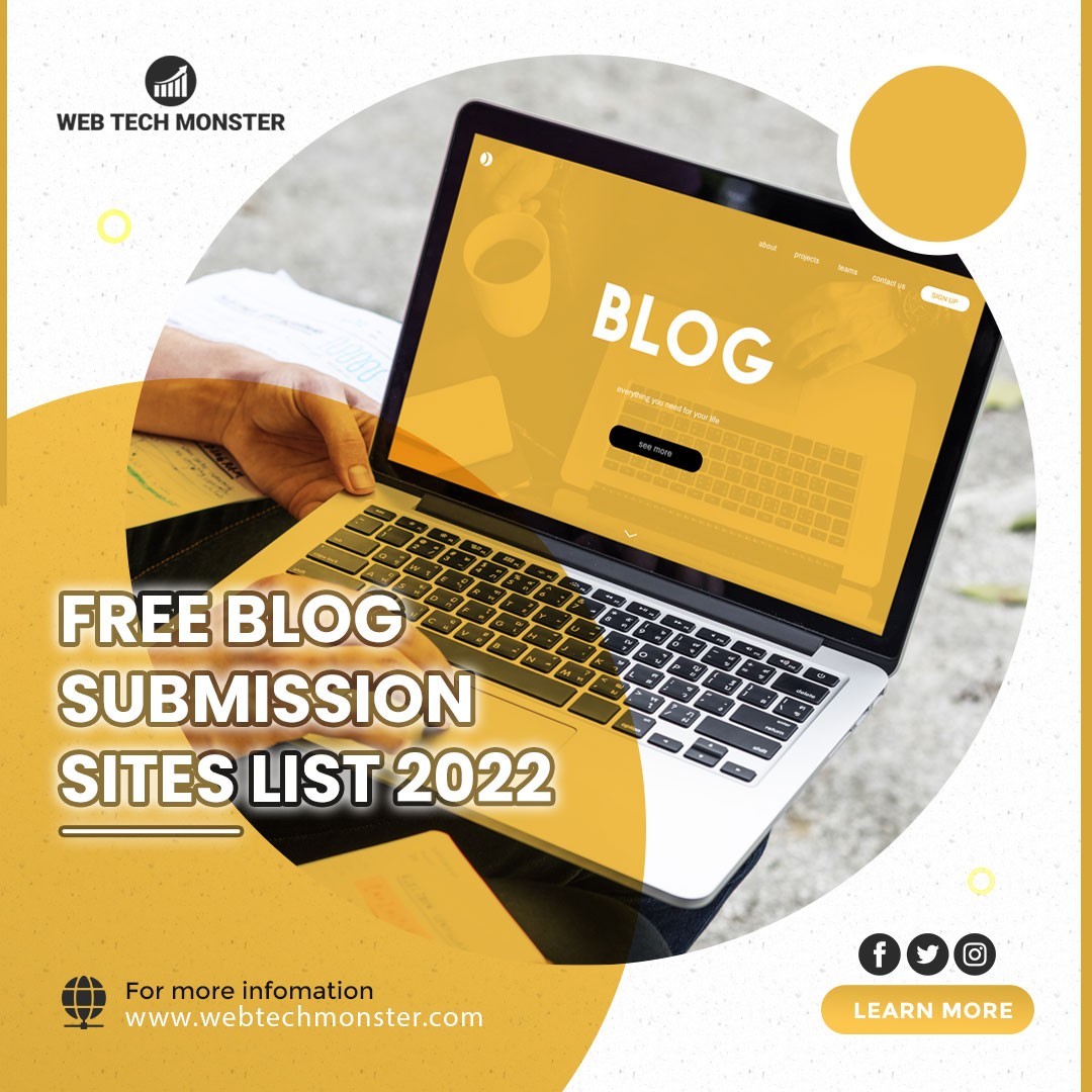 Free Blog Submission Sites List 2022
